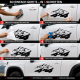 4x4 OFFROAD Aufkleber Set 2 Stück 60x15 cm Vinyl – Schwarz 60*15см