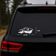 4x4 OFFROAD Aufkleber Set (2 Stück) Vinyl – Weiß 20*5см