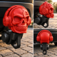 3D Modell Anhängerkupplungsaufsatz Totenkopf – Rot