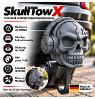 Anhängerkupplung Aufsatz Totenkopf 3D-Modell (Grau)