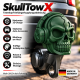3D Druck Modell Anhängerkupplung Aufsatz Totenkopf – Grün