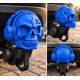 3D Modell Anhängerkupplung Aufsatz Totenkopf – Blau