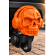 3D-Modell Anhängerkupplung-Aufsatz Totenkopf – Orange