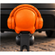 3D-Modell Anhängerkupplung-Aufsatz Totenkopf – Orange