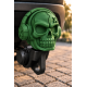 3D Druck Modell Anhängerkupplung Aufsatz Totenkopf – Grün