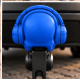 3D Modell Anhängerkupplung Aufsatz Totenkopf – Blau