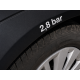 Reifendruck-Hinweis Aufkleber Set Weiß – 2× 2.0 Bar + 2× 2.2 Bar