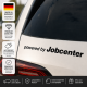 powered by Jobcenter Aufkleber Set – Schwarz / 20×5cm
