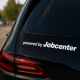 powered by Jobcenter Aufkleber Set Weiss / 20×5cm