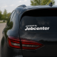 Powered by Jobcenter Aufkleber Set Weiss 30×15cm