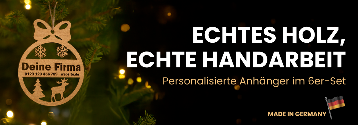 Корporate Weihnachtsdekorationen mit Gravur