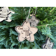 5 Stück. Personalisierte Weihnachtsanhänger mit Namen - einzigartige Geschenke für die Feiertage