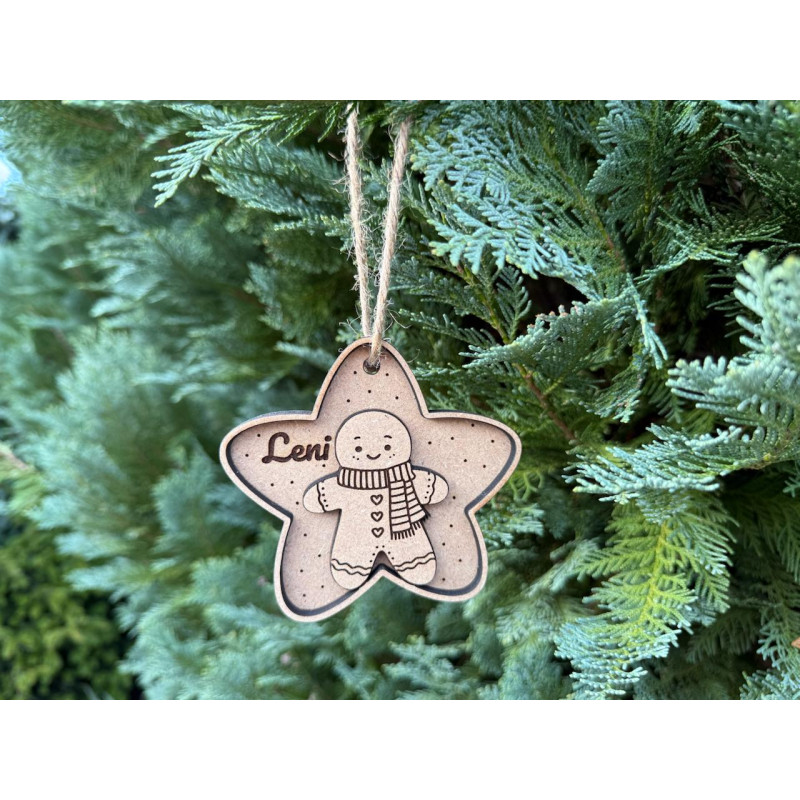 5 Stück. Personalisierte Weihnachtsanhänger mit Namen - einzigartige Geschenke für die Feiertage