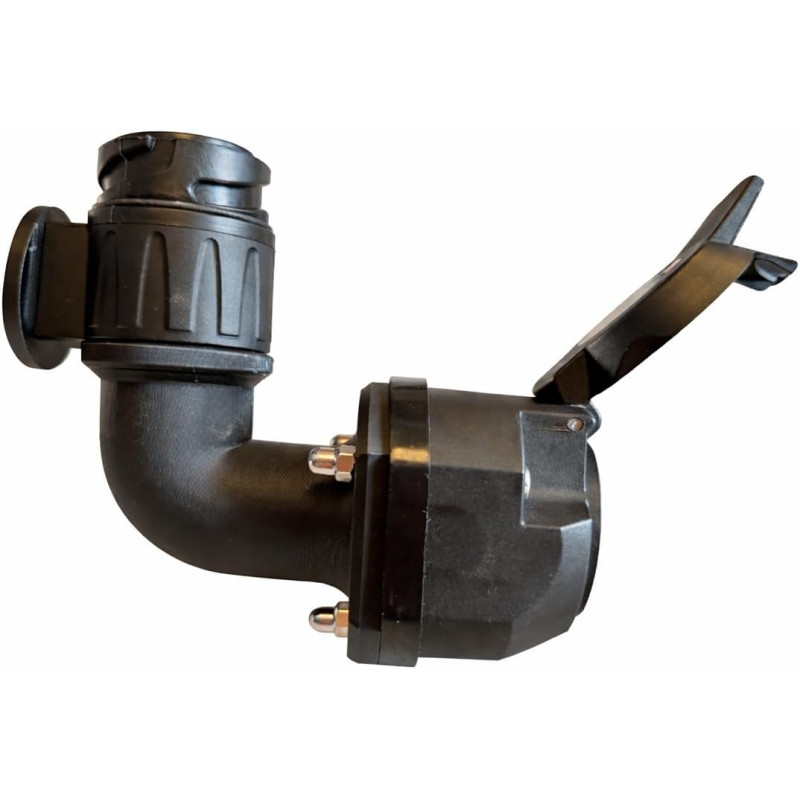 Adapter für Anhängerstecker mit 13 Kontakten, 90° Winkel, 13 Kontakte, Verlängerung für Anhängerkupplung, kompatibel mit Tesla Model 3