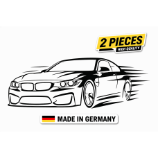 Sportwagen Auto Aufkleber – Dynamisches Racing Design für Tuning, Motorsport & Rennsport Deko Autoaufkleber