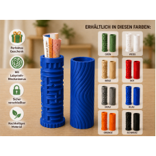 Labyrinth Geldgeschenk Safe – Rätsel Geschenkbox für Geld & Gutscheine – 3D Gedruckter Geheim-Safe als originelles Geschenk (Blau)