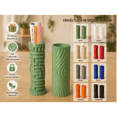 Labyrinth Geldgeschenk Safe – Rätsel Geschenkbox für Geld & Gutscheine – 3D Gedruckter Geheim-Safe als originelles Geschenk (Grün)