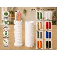 Labyrinth Geldgeschenk Safe – Rätsel Geschenkbox für Geld & Gutscheine – 3D Gedruckter Geheim-Safe als originelles Geschenk (Weiß)