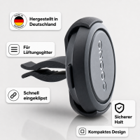 OOONO Lüftungsgitter Halterung fürs Auto – Clip Halter für OOONO CO-DRIVER zur Befestigung an der Lüftungsdüse