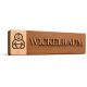 3D WC Schild Nussbaum Dunkel Holz – Stilvolles Toilettenschild mit Wickelraum (27x9cm) für elegante Türbeschilderung