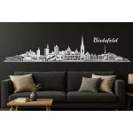 Bielefeld Horizon Wall Sticker, 130 x 30 cm, Self-adhesive Vinyl Film, Made in Germany (White)
